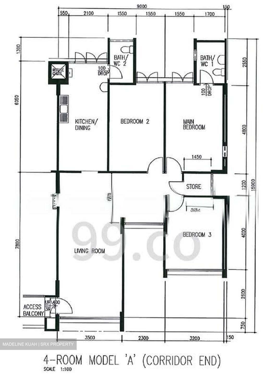 Blk 166 Tampines Street 12 (Tampines), HDB 4 Rooms #595263741